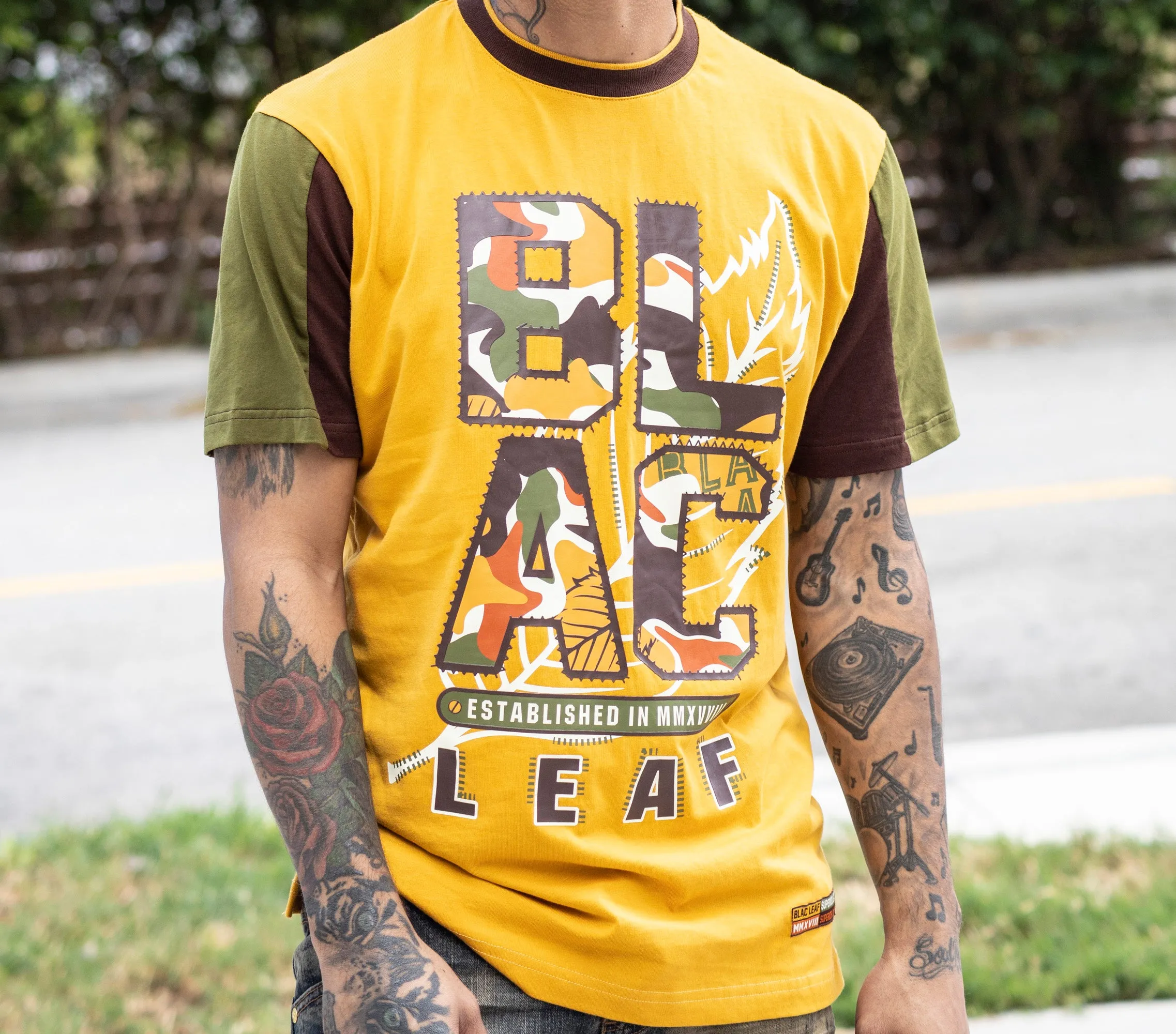 BLAC LEAF CAMO ESTABLISHED SHIRT B&T