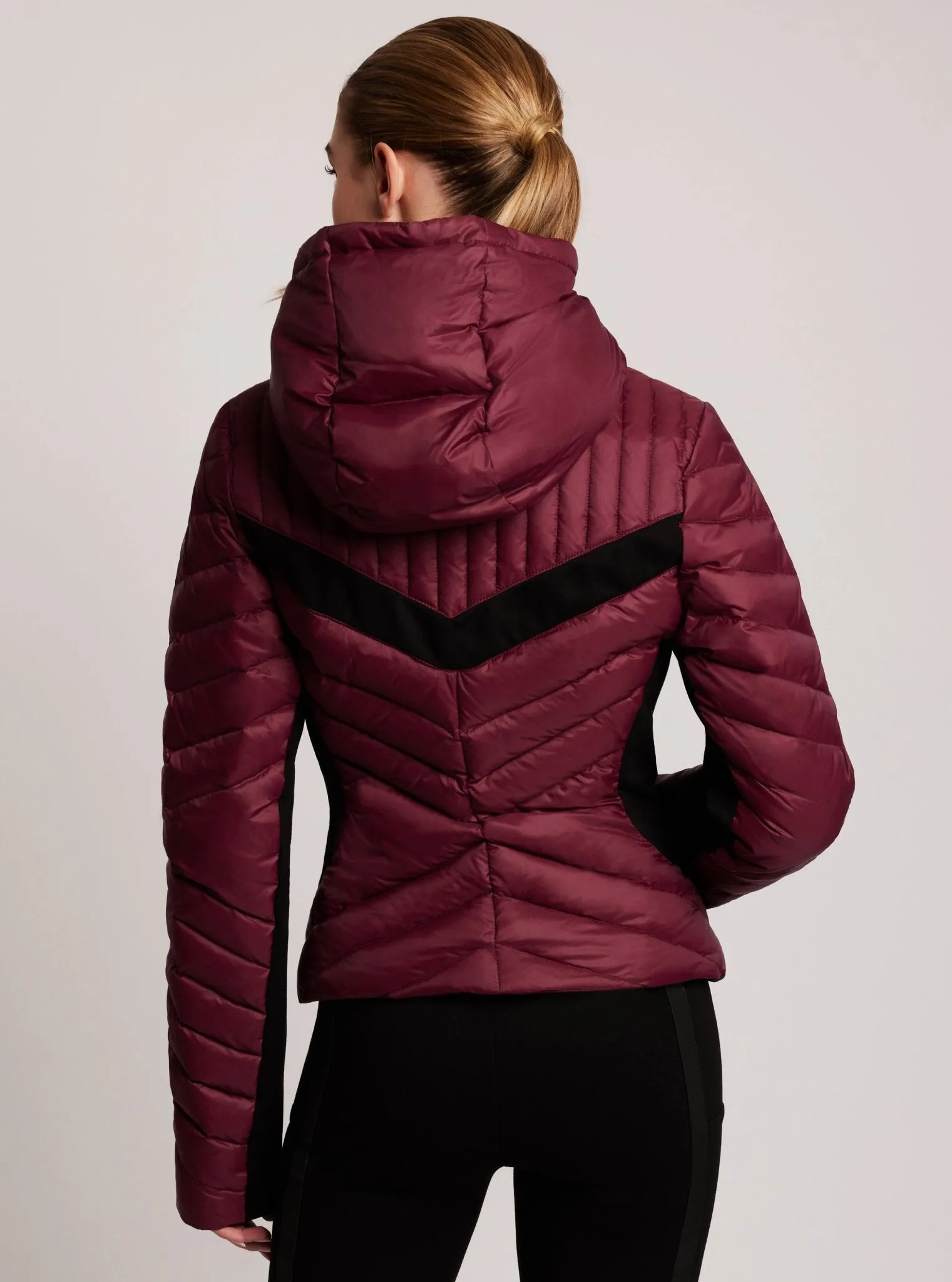 Chevron Stripe Down Filled Puffer Jacket - FINAL SALE