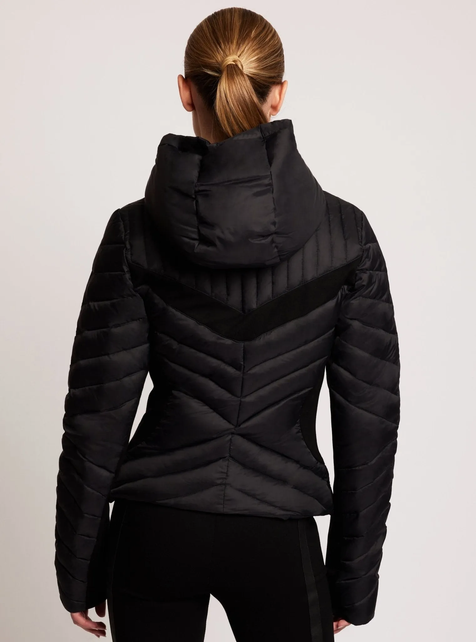 Chevron Stripe Down Filled Puffer Jacket - FINAL SALE