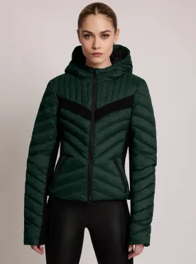 Chevron Stripe Down Filled Puffer Jacket - FINAL SALE