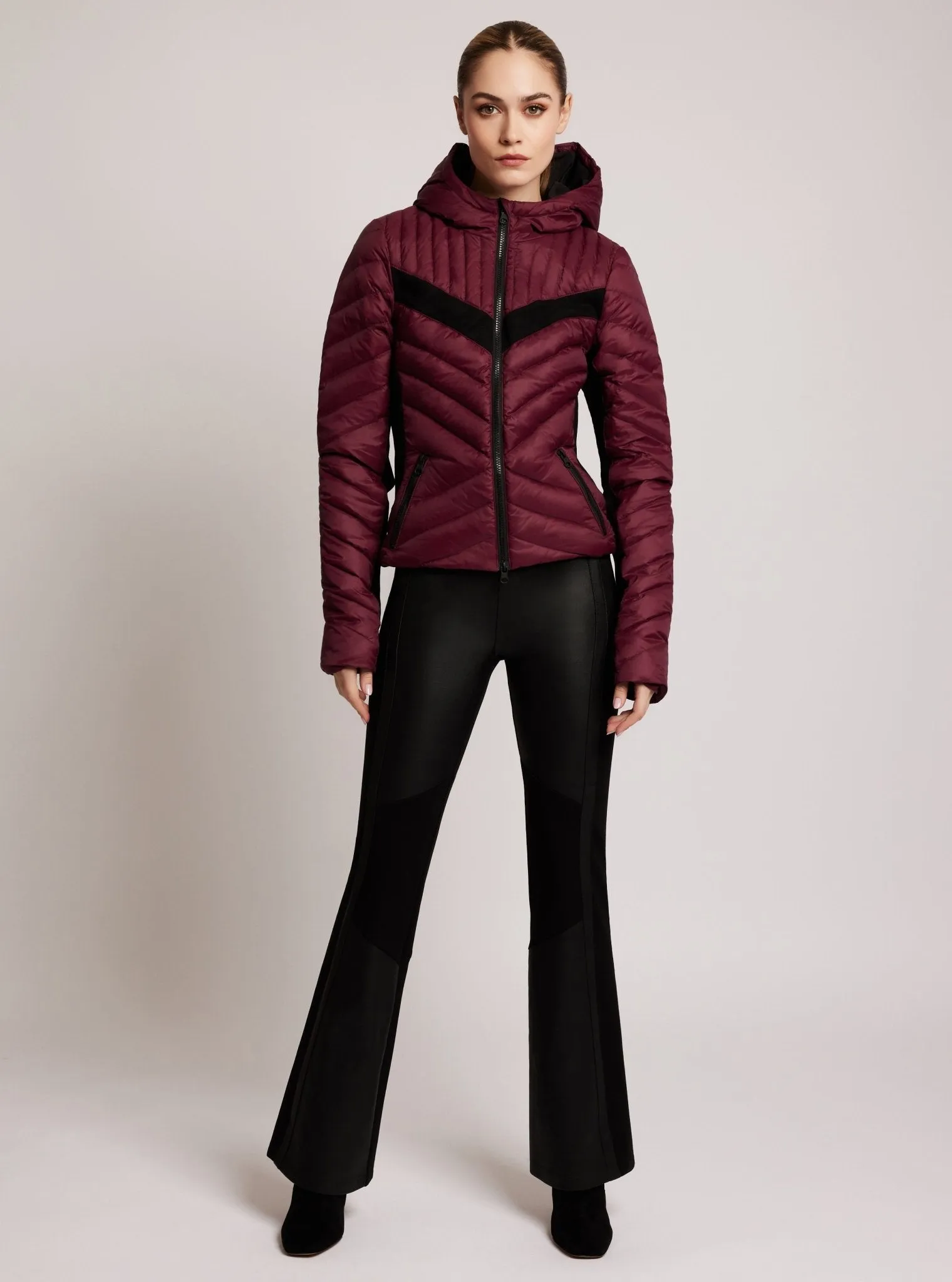 Chevron Stripe Down Filled Puffer Jacket - FINAL SALE