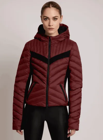 Chevron Stripe Down Filled Puffer Jacket - FINAL SALE