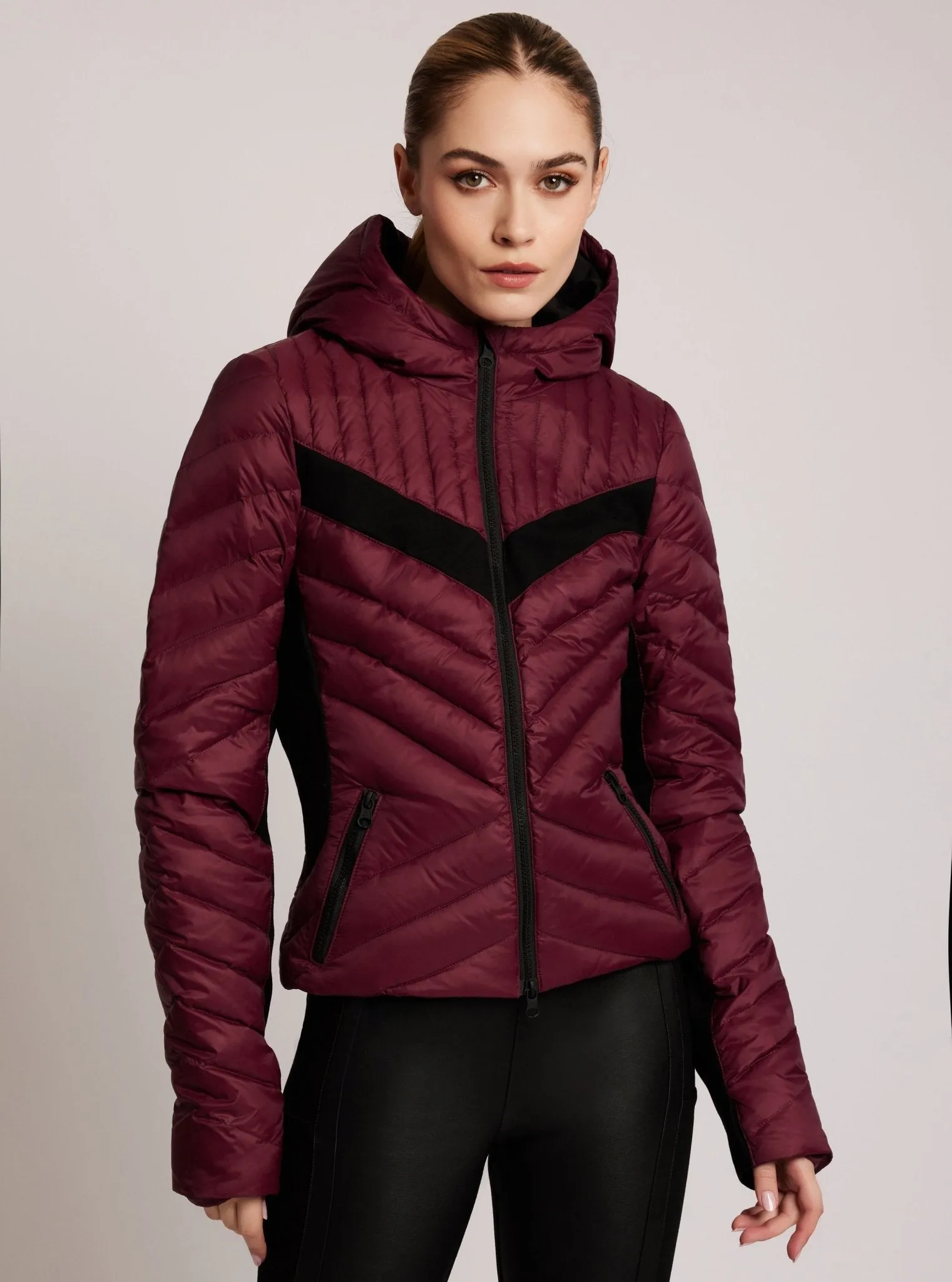 Chevron Stripe Down Filled Puffer Jacket - FINAL SALE