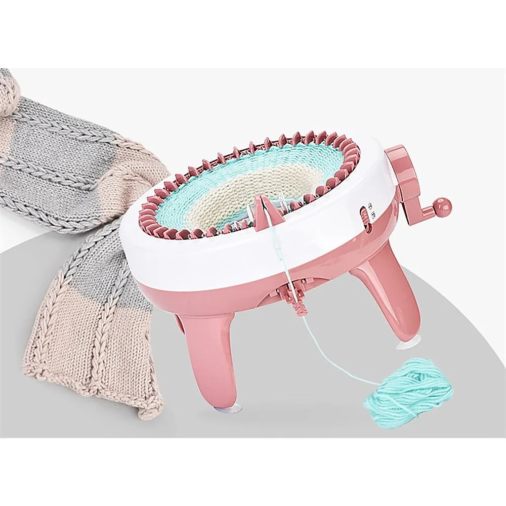 DIY Knitting Machine Smart Weaving Knit Rotating Kids Toy for Scarf, Sock, Hat Gift