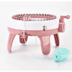DIY Knitting Machine Smart Weaving Knit Rotating Kids Toy for Scarf, Sock, Hat Gift