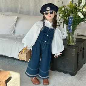 Girls Camisole Jacket With Shirt And Jeans 3 Pcs Set