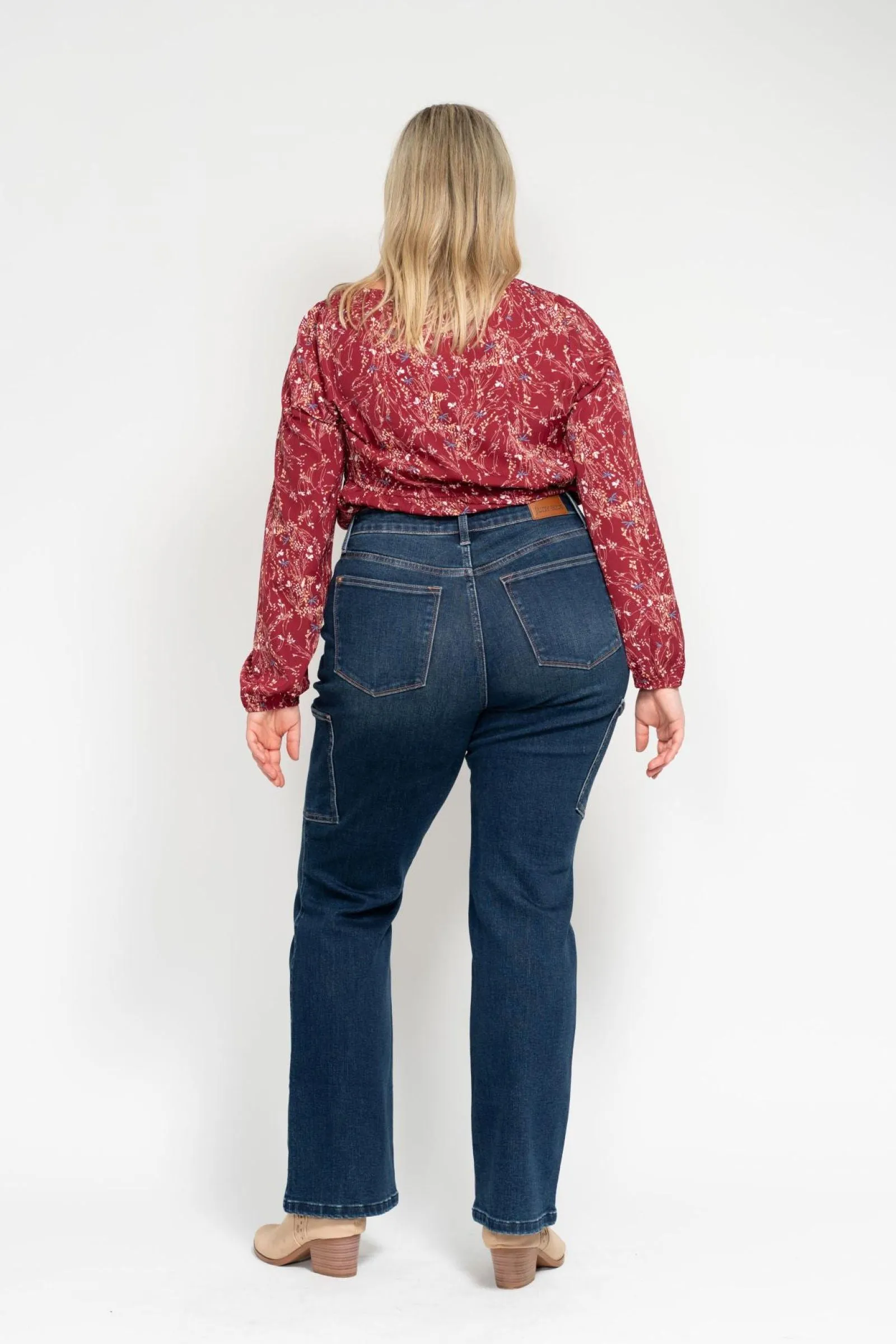 Judy Blue High Waist Cargo Bootcut Denim 88872