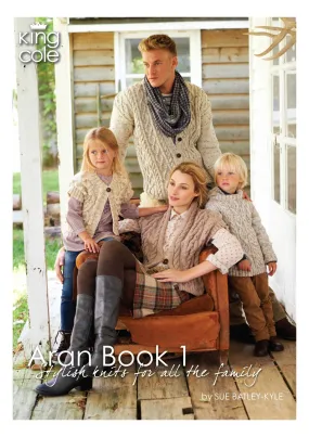 King Cole Aran Book 1 - Knitting Patterns for all the Family