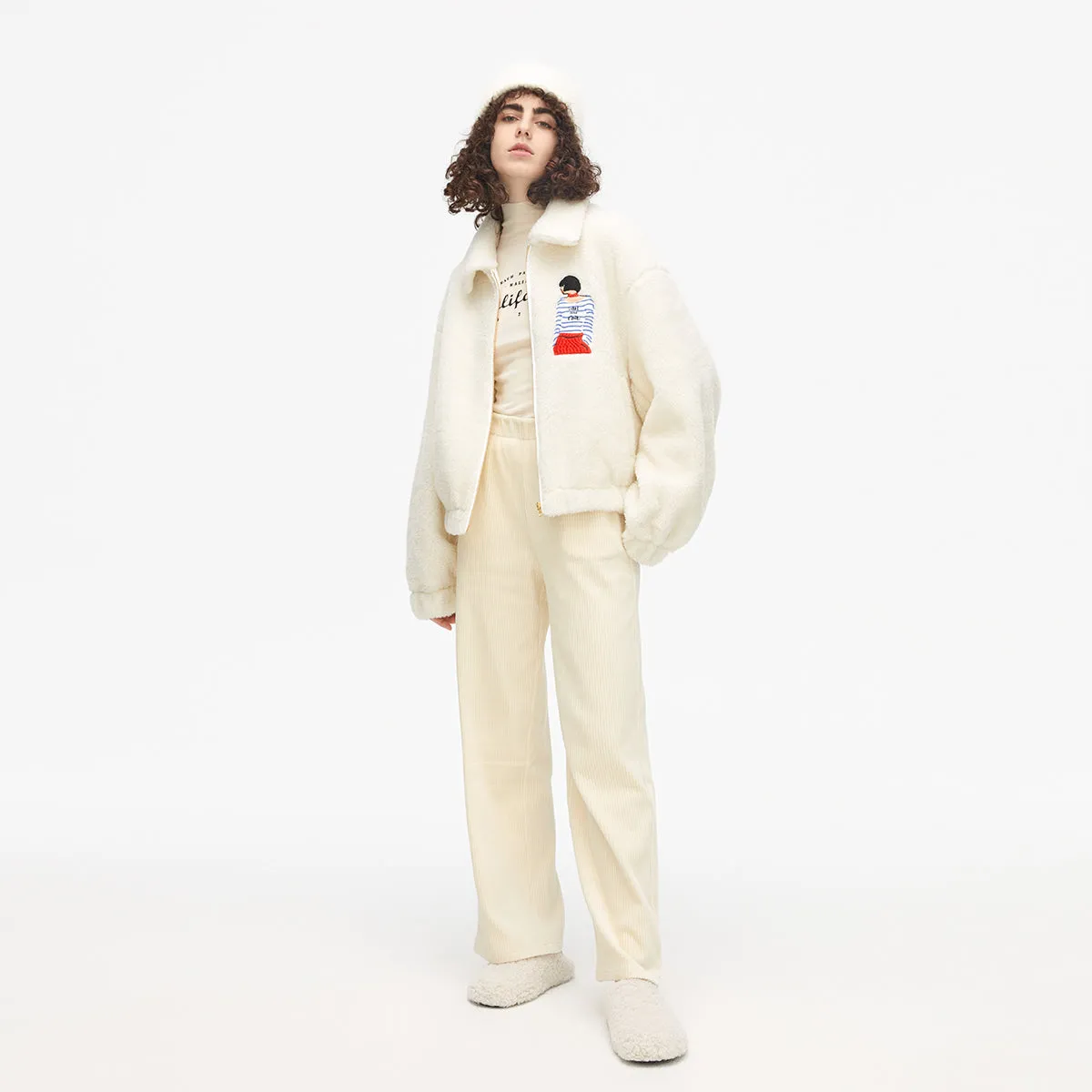 'Pearl Girl' Fuzzy Jacket