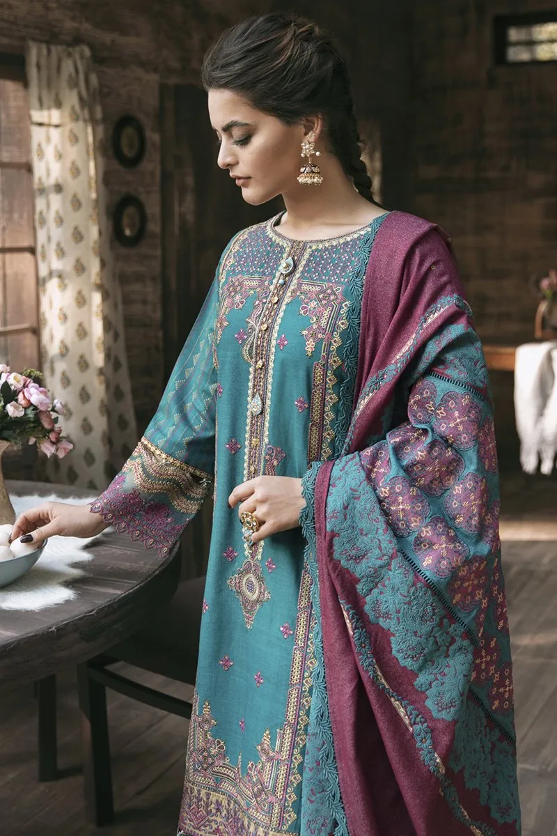Qalamkar Embroidered Winter Collection with Shawl – KK-01